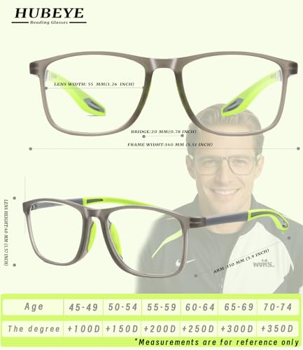 Image of TR90 Blue Light Blocking Reading Glasses with Adjustable Hinges, Cheaters | Flexible Sports Style, Adjustable Hinges, Digital Screen Reading, Computer Office Work, Gaming, Daily Casual Wear