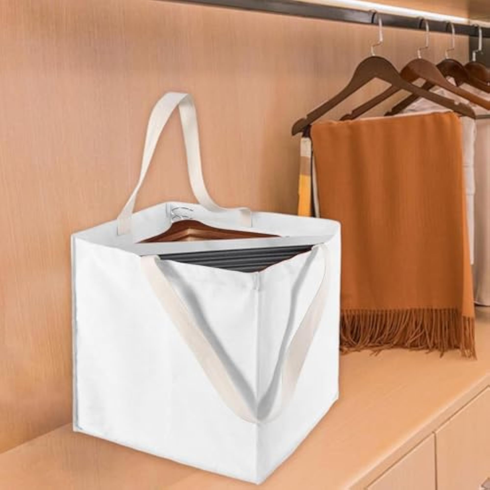 Portable Clothes Hanger Organizer Bag for Drying Rack