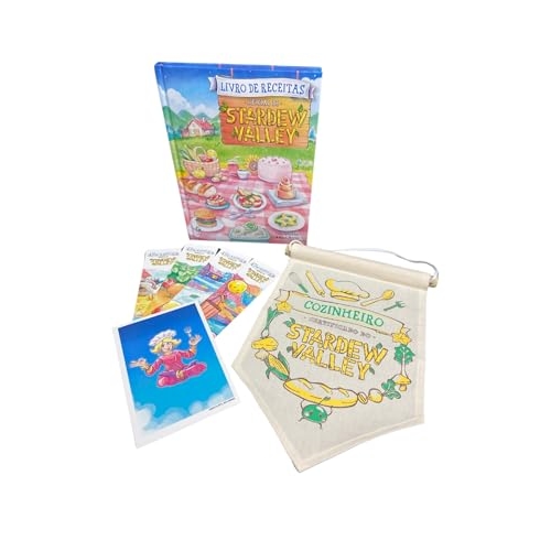 Livro de receitas oficial de Stardew Valley - Capa dura (Acompanha Flâmula)