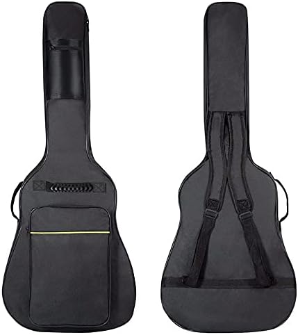 Guitar Bags, 1 Pack/ 2 Pack 38 40 41 inch Guitar Gig Bag, Electric Guitar Case, Waterproof Oxford Electric Guitar Gig Bag, Two Pockets, for Acoustic Classical Guitar, Ukulele, Bass Guitar(1 Pack)