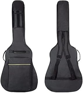 AYQWE Guitar Bag, 38 40 41 inch Guitar Gig Bag, Electric Guitar Case, Waterproof Oxford Electric Guitar Gig Bag with Padding, Two Pockets, for Acoustic Classical Guitar, Ukulele, Bass Guitar