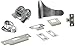 SOSS UltraLatch Zinc One Complete Passage Unit for 1.75" Thick Door, 2.75" Backset, 5.5" Height, 3.5" Width, Satin Chrome Finish
