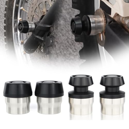 Xitomer Stainless Front + Rear Axle Sliders Fit for GROM MSX 125 2013-2024 / CT125 Trail Hunter Cub 2020-2024 / Dax 125 with Swing Arm Stand Bobbins Wheel Protector Crash Pads