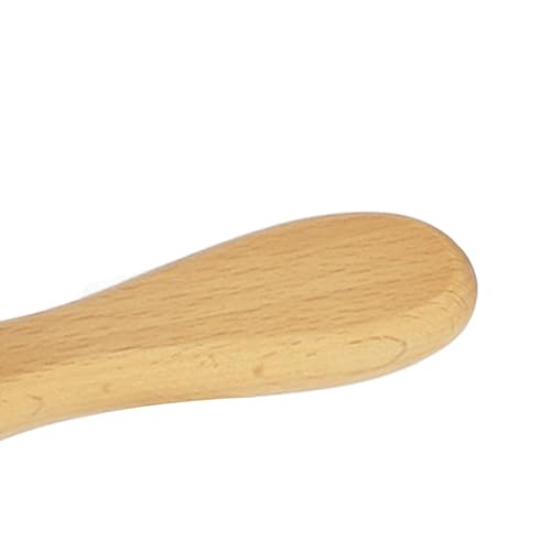 Miniatura 9 de Sonew Cepillo de plumero para el cuello, cepillo profesional de peluquería con mango de madera de haya y cerdas suaves, cepillo de limpieza de