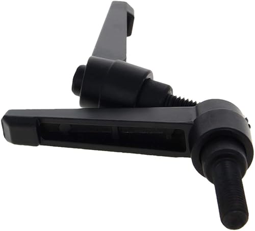 Miniatura 26 de Othmro 2 piezas de palanca de sujeción con rosca M8 Palanca de trinquete, aleación de aluminio ajustable con botón de bloqueo con perno roscado 2