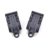 Spannung: 250 V (V) Wudaizhi 2 Stück 13A Kessel-Thermostat-Schalter Elektrischer Wasserkocher-Dampfdrucksprung-Schalter 2-poliger Anschluss Küchengeräte-Teile 46x21mm