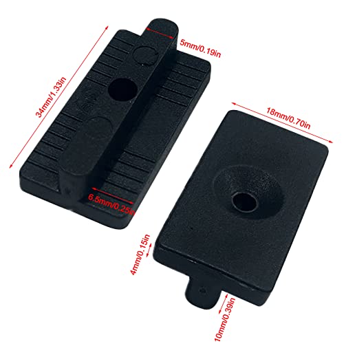 100 Stück WPC Clips, Terrassenclips Kunststoff Versteckte Befestigung mit T-Clip mit Schrauben, 6/7/9/10 mm Abstandshalter Clip für WPC/BPC Dielen – Bild 9