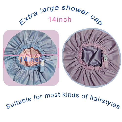 Bonnet de douche Genergy en satin imperméable et réversible pour protéger vos cheveux - 4
