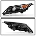 KEEKPO - Compatible with 2011-2012 Kia Sportage w/o LED DRL Projector Headlights Headlamps Assembly Pair Set Left+Right