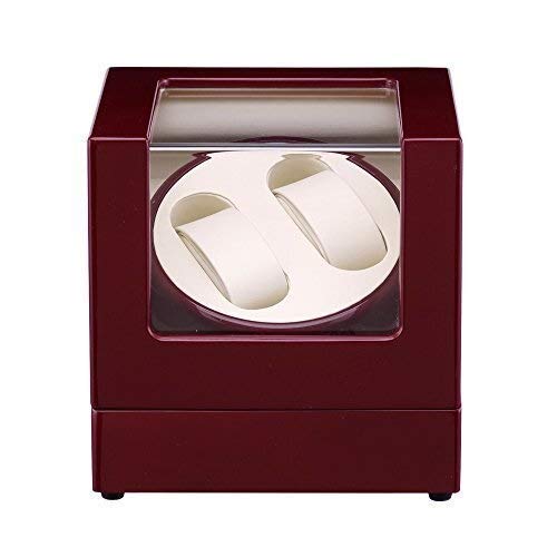 Caja para relojes automáticos con almacenamiento estético y sistema de rotación automática