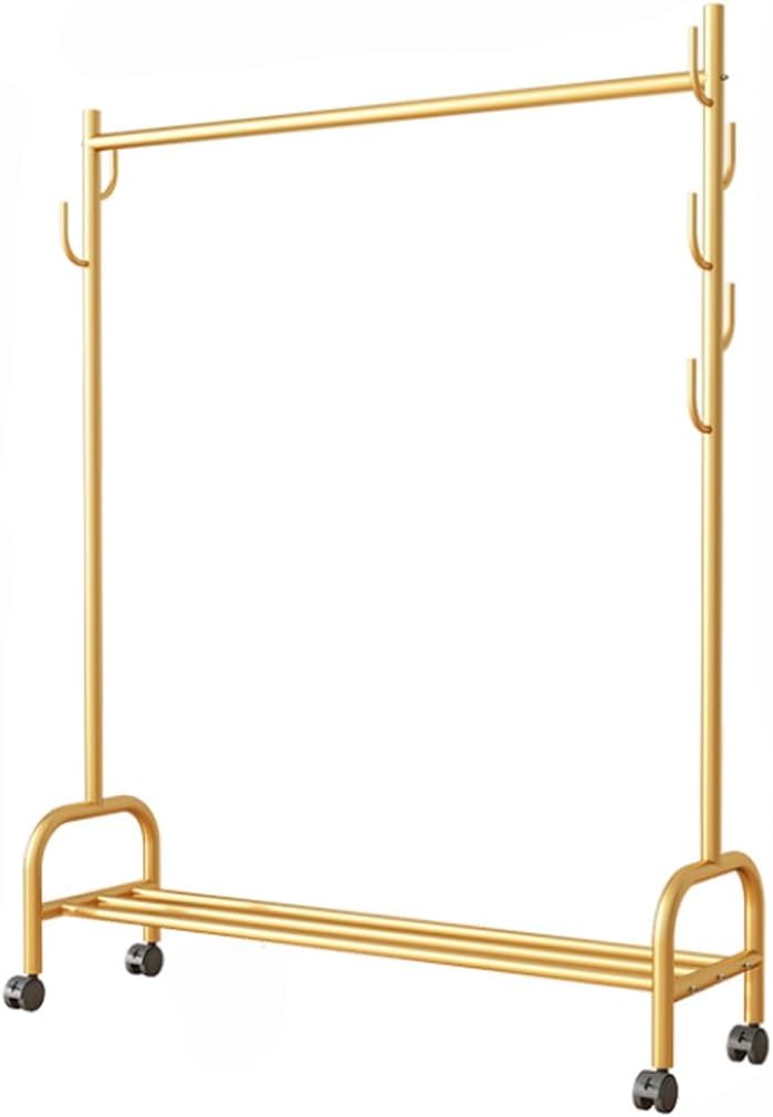 Clothes Organizer Rack Bathroom Outdoor Standing Hanger Standing Furniture Bedroom Floor-to-Ceiling Hanger(120cm)