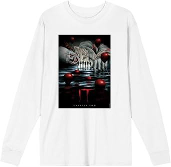 Bioworld It Chapter 2 Pennywise Beckons Fan Poster Adult Long Sleeve Tee