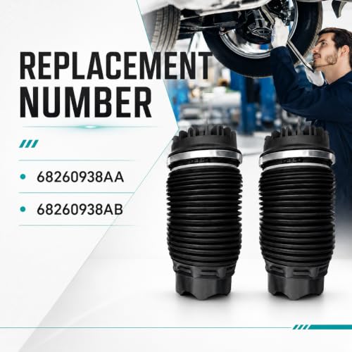 FILWSAWK 2PCS Rear Air Suspension Spring Bags for 2019-2024 Dodge Ram 1500 DT 3.0L Diesel 3.6L 5.7L Rear Air Spring Suspension Kit Heavy Duty Replace 68260938AA 68260938AB 68340155AA by FILWSAWK - Used condition - Image 3