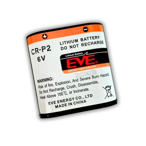 TAVICE CRP2 Lithium Photo Replacement Battery 1500mAh 6V CR-P2 (CR-P2W/1BE)