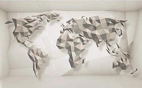 ZZXIAO 3D Hintergrund Poligono Karte Del Mondo Einfach wandpapier...