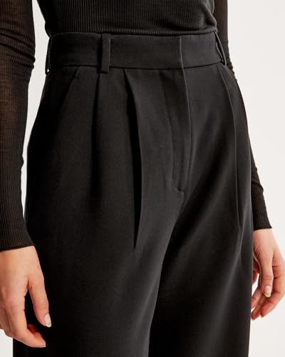 Image of FNOCKS Women's High-Waist Pleated Wide-Leg Trousers