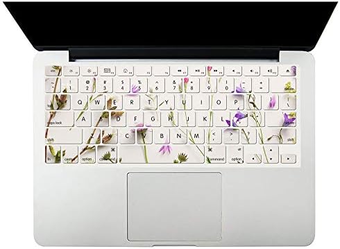 Case Compatible with MacBook Retina 12 Inch(Model A1534, Release 2017 2016 2015),Plastic Hard Shell Protective Cover & Keyboard Skin for MacBook 12 Inch with Retina Display - Purple Flower - 3