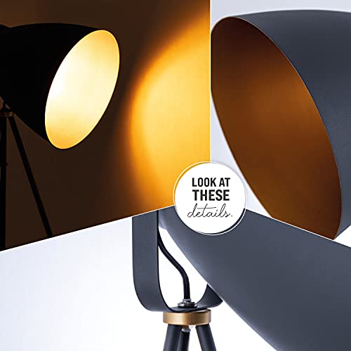 Paco Home Stehleuchte Modern Wohnzimmer Pendelleuchte Hängelampe Esszimmer Industrial Style Scheinwerfer Design E27… – Bild 5