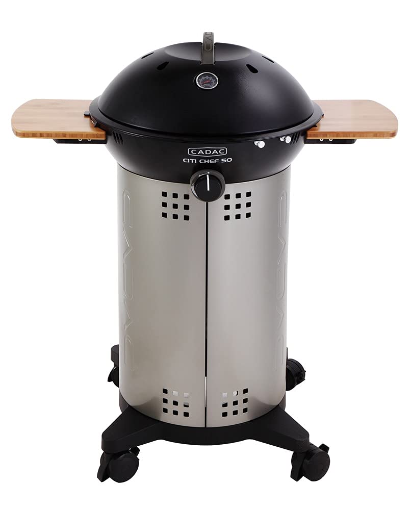 Cadac Silver And Black Citi Chef 50 Bbq Perfect For Your Balcony, Patio, Garden Or Terrace