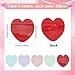 SOFPLATE 100Pcs 5 Colors 3.9 x 3.9 Inch Heart Shaped Jewelry Pouches Ziplock Packaging Bags Self Seal Plastic Pink Colorful Resealable Clear Gift Bag for Small Business Earrings Jewelry Storage Holder