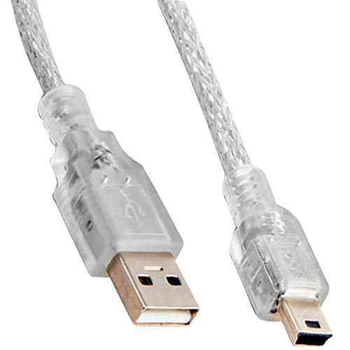 S-link SL-UK55 Usb2.0 5m Şeffaf Usb AM/Mini 5pin Kablo