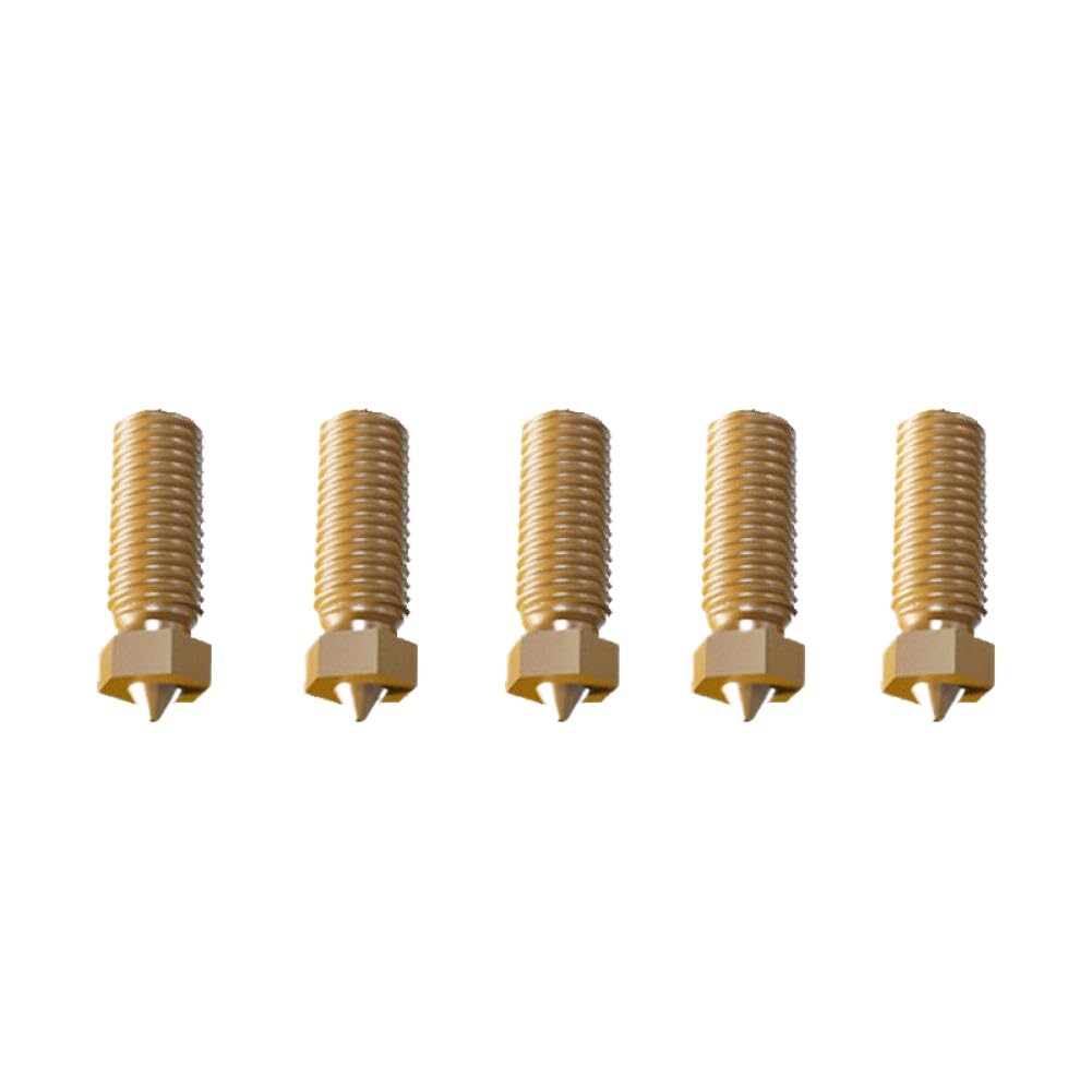 5 Stück Messing Hotend Düse Doppelte Öffnung 0.4mm Für 1.75mm Filament Kompatibel Mit FLSUN V400 3D Drucker