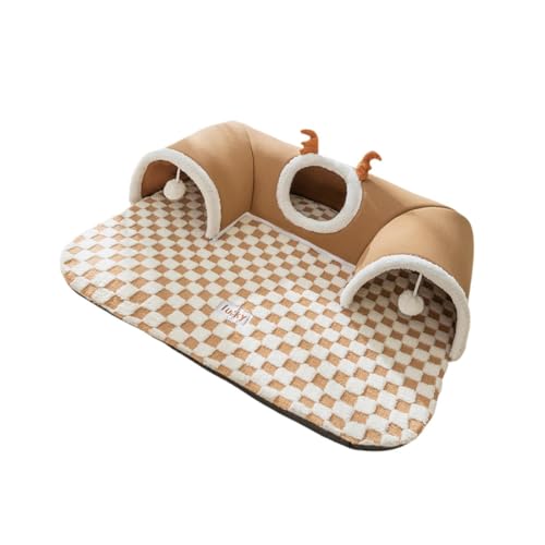 Tunnel pour chat avec couchage : la solution gain de place pour petits animaux - 7