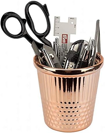 Hemline Thimble Desk Organizer, Rose Gold