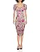 Tom's Ware Women's Sweetheart Short Sleeve Midi Dress TWCWD053-BEIGE-US M