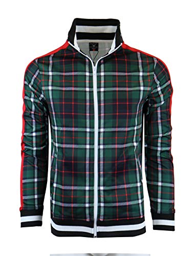 Image of SCREENSHOT-TRACK JACKET Mens Urban Hip Hop Premium Track Jacket - Slim Fit Side Taping Sportswear Urbanwear Streetwear Top
