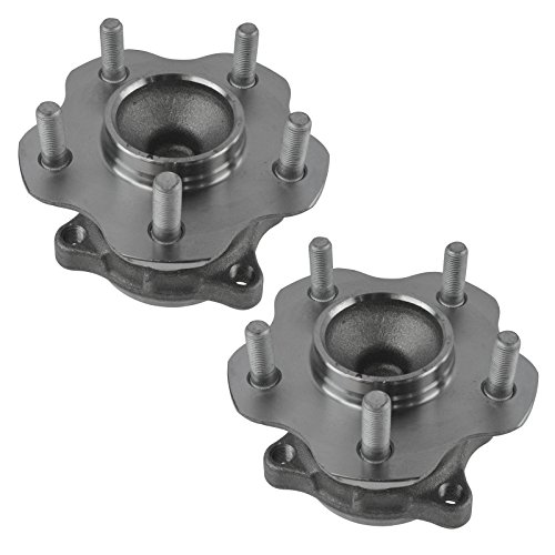 Image of TRQ 2 Piece Rear Passenger Side Driver & Passenger Side Wheel Bearing & Hub Assembly Set Compatible with 2007-2012 Nissan Sentra
