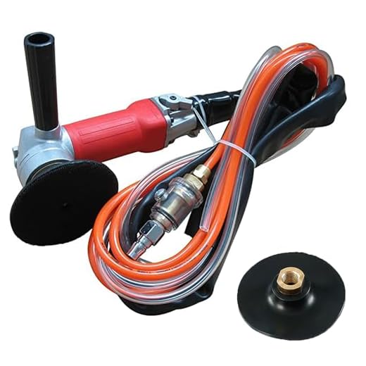Air Grinder,4-Inch Air Wet Stone Polisher 5500 Rpm with Rear Exhaust,Air-Powered Stone Polisher