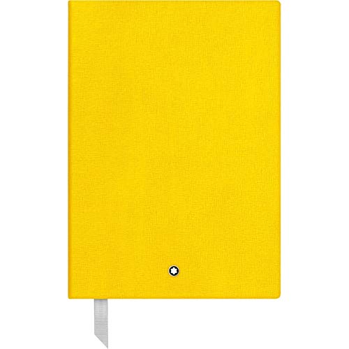 Montblanc Notebook 116519 Fine Stationery #146 Yellow – Elegant Soft Cover Journal – Lined Notebook with Leather Binding – A5