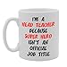 Produktbild MG1156 Tasse mit Aufschrift"I'm A Head Teacher Because Super Hero Isn't An Neuheit"