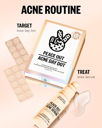 PEACE OUT Acne Day Dot Sheer Hydrocolloid Pimple Patches (20 count) — view 9
