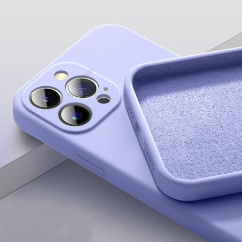 Coque silicone liquide premium iPhone 14 et 13 Pro Max Étui souple antichoc haute finition