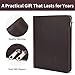 Geslun Genuine Leather Portfolio for Women and Men, 8.5 x 11 Legal Pad Padfolio, Zippered Notebook Organizer for 13” Laptop, Business Executive Professional Folio for Work, Dark Khaki