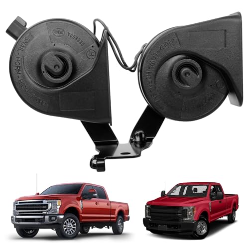 Image of ATRACYPART HC3Z-13832-G Dual Horn Assembly with Bracket- Fit for Ford F250 F350 Super Duty 2017 2018 2019 2020 2021 2022