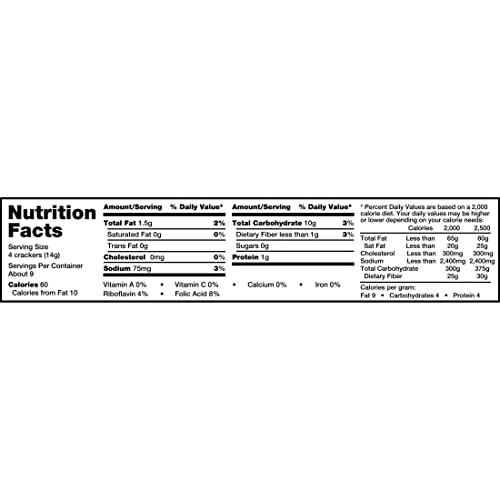 Carr's Table Water Crackers, Baked Snack Crackers, Party Snacks, Toasted Sesame, 4.5Oz Box (1 Box) #TOP7