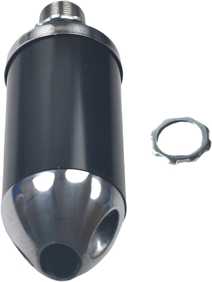 Exhaust Pipe with Muffler For Coleman Powersports CT200U BT200X KT196 MB200,For Honda GX160 GX200，For Predator 212cc 196cc/6.5HP Gas Mini Bike Go Kart Performance Parts Black