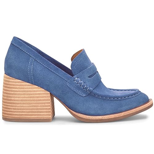 Image of MOOMMO Women Chunky Platform Loafers Pumps Round Closed Toe Slip On Penny Loafers Suede Block High Heels Oxford Shoes Formal Classic Thick Heel Dress Loafer Office Ladies Vintage Comfort 4-11 M US