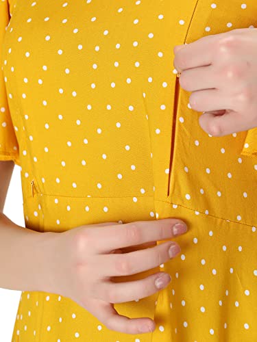 Image of ZUVINO Women's Maternity Feeding Top with Zip for Easy Nursing | Stylish Feeding Tops for Jeans | Maternity Short Kurti for Mothers | Trendy Prints On 100% Viscose Rayon.