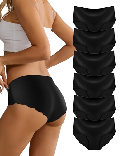 Dawnrole Biancheria Intima per Donna Senza Cuciture per Le Donne Morbida e Confortevole Biancheria Intima per la Pelle 6 Pack