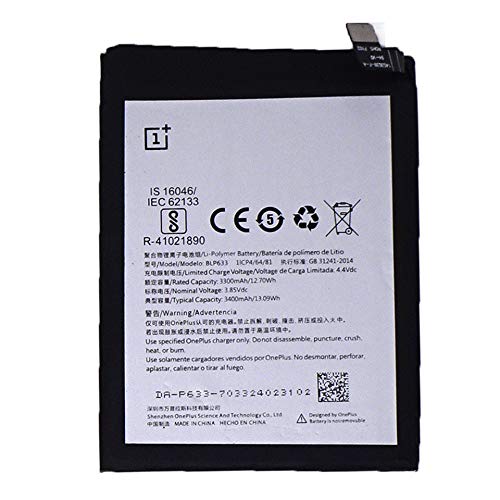 Original OnePlus Akku 3300mAh 12.70 Wh One Plus OnePlus 3T 3 T Bulk BLP633 Cover