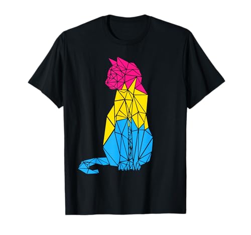 Pansexual Katze Pansexual Flaggenfarben T-Shirt