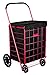 Handy Laundry Forro para carrinho de compras, 45 x 38 x 61 cm, parte inferior quadrada, serve para carrinho de compras padrão, capa e alças ajustáveis para fácil fixação segura, feito de material