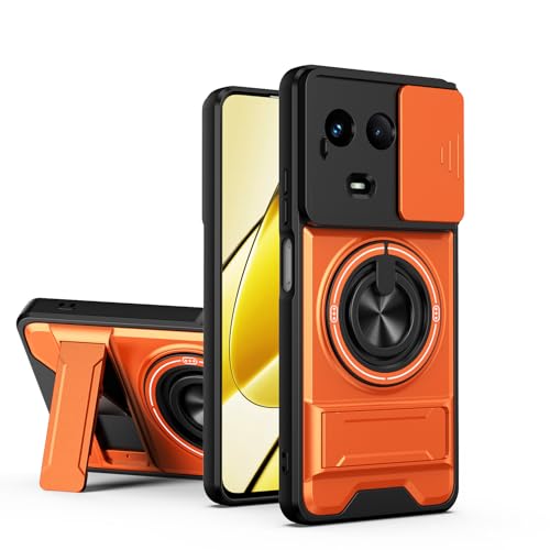 linsuyu Case Compatible with Realme 11 5G, Compatible with Realme 11 5G Magnetic Dual-Stand Phone Case Orange