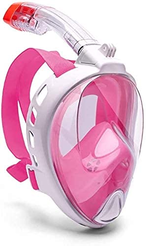Masque de snorkeling respirer par le nez sous l'eau confortablement pour adulte