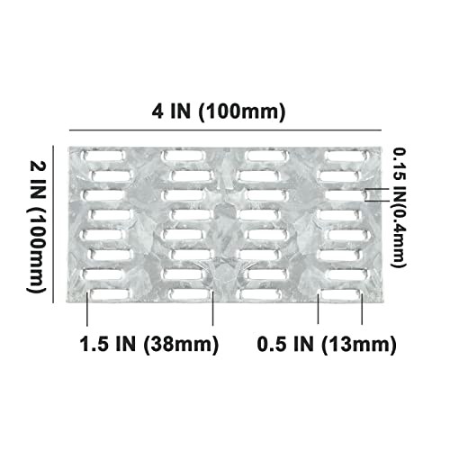 Mozcorn Truss Plates 2 X 4 Inch, 30Pcs Pronged Truss Mending Plate With Nail Teeth, Steel Mounting Brackets For Roofing Wood Connector 20 Ga Thick 8Mm Nail Teeth #TOP3