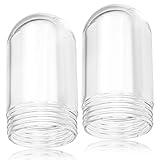 ERETOW Glass Light Bulb Cover, L10-X006 Kitchen Hood Light Cover Replacement for Glass Globe, Clear Light Bulb...